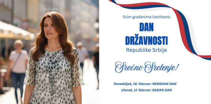📢 Radno vreme za Dan državnosti Elipsa - modna kuca