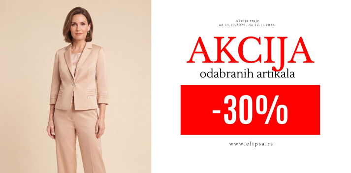 🔔 AKCIJA %Elipsa - modna kuca